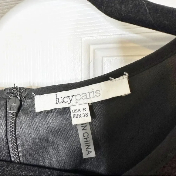 LUCY PARIS US S/EUR 38 Sleeveless‎ Round Neckline Sequin Sheath Mini Dress - Picture 3 of 8